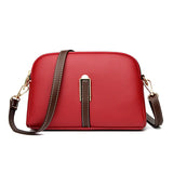 women genuine leather flap bag