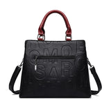 PU Leather Casual Crossbody Tote Bag for Women