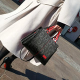 PU Leather Casual Crossbody Tote Bag for Women