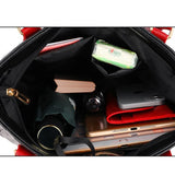 PU Leather Casual Crossbody Tote Bag for Women