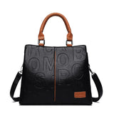 PU Leather Casual Crossbody Tote Bag for Women