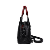PU Leather Casual Crossbody Tote Bag for Women