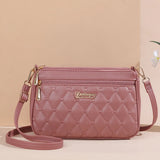 Elegant Embroidered PU Leather Handbag