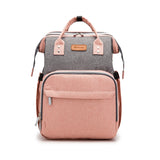 All-in-One Mommy Backpack with Crib, Sleeping Bag & Storage
