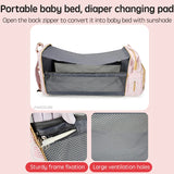 Baby Travel Bag with Crib, Diaper Changing Pad & USB Charging