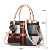 PU Leather Casual Crossbody Tote Bag for Women