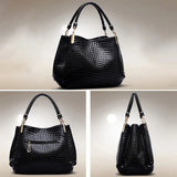 Crocodile Print Glossy Tote