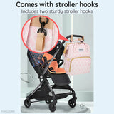 Baby Travel Bag with Crib, Diaper Changing Pad & USB Charging