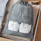 Waterproof Shoe Storage Bag – Non-Woven Travel Organizer (5/10pcs)