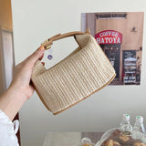 Casual Summer Straw Tote Bag