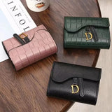 Luxury Compact PU Leather Card Holder Wallet