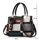 PU Leather Casual Crossbody Tote Bag for Women