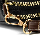women genuine leather flap bag