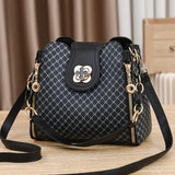 Women's Vintage PU Leather Bucket Bag