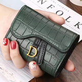 Luxury Compact PU Leather Card Holder Wallet