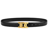 Women's Retro PU Belt with Alloy Buckle