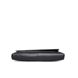 PU Leather Alligator-Pattern Flap Crossbody Bag