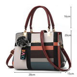 PU Leather Casual Crossbody Tote Bag for Women