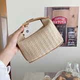 Casual Summer Straw Tote Bag