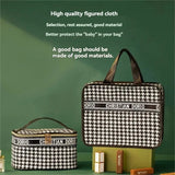 CHRISIN DORO Grid Cosmetic Bag