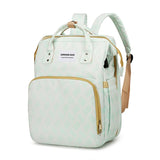 Baby Travel Bag with Crib, Diaper Changing Pad & USB Charging