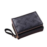 Embroidered Love Foldable Short Wallet