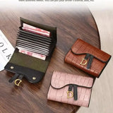 Luxury Compact PU Leather Card Holder Wallet