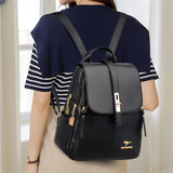 Luxury Vintage PU Leather Backpack for Women