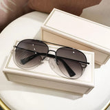 Classic Men’s Aviator Oval Sunglasses