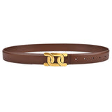 Women's Retro PU Belt with Alloy Buckle