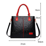 PU Leather Casual Crossbody Tote Bag for Women