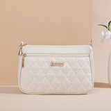 Elegant Embroidered PU Leather Handbag