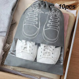 Waterproof Shoe Storage Bag – Non-Woven Travel Organizer (5/10pcs)