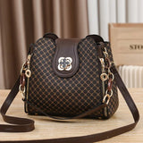 Women's Vintage PU Leather Bucket Bag