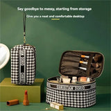 CHRISIN DORO Grid Cosmetic Bag