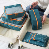 7/6-Piece Waterproof Travel Organizer Set
