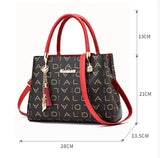 PU Leather Casual Crossbody Tote Bag for Women