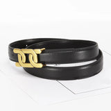 Women's Retro PU Belt with Alloy Buckle