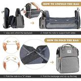 Large Travel Maternity Bag with Backpack Style