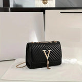 Luxury Quilted Chain Crossbody Bag