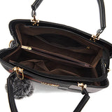 PU Leather Casual Crossbody Tote Bag for Women