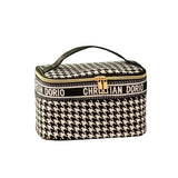 CHRISIN DORO Grid Cosmetic Bag