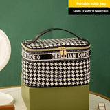 CHRISIN DORO Grid Cosmetic Bag
