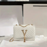 Luxury Quilted Chain Crossbody Bag