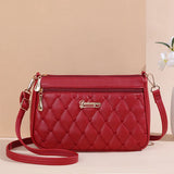 Elegant Embroidered PU Leather Handbag