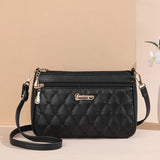 Elegant Embroidered PU Leather Handbag